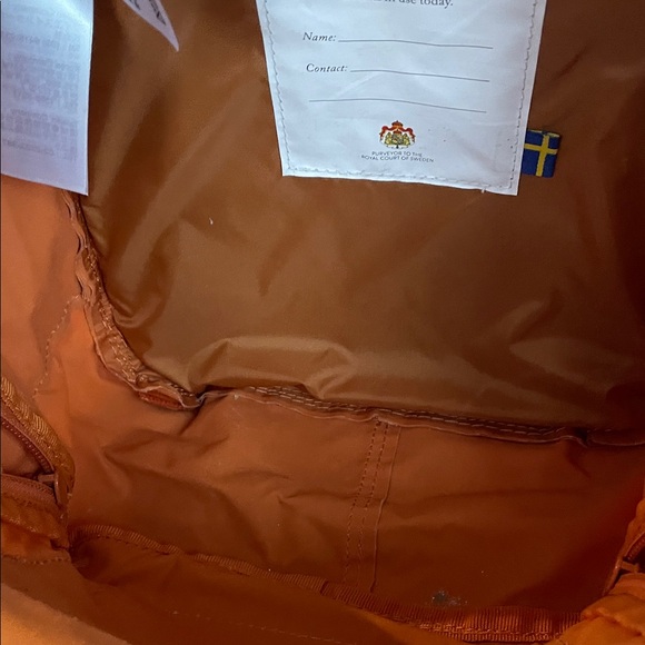 Fjallraven Kånken Orange Backpack Classic - Picture 7 of 8